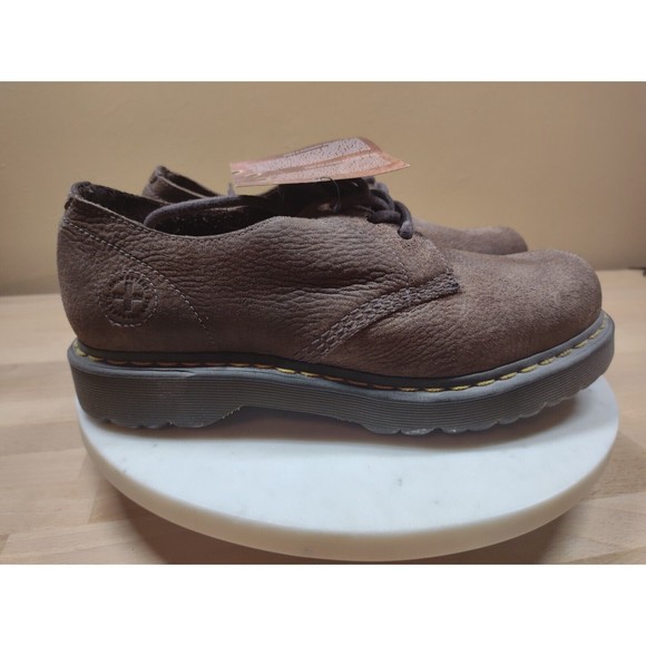 DR. MARTENS 3 Hole Reggie AW004 PC11J Men's Size 11 Brown Suede Leather - Picture 8 of 16